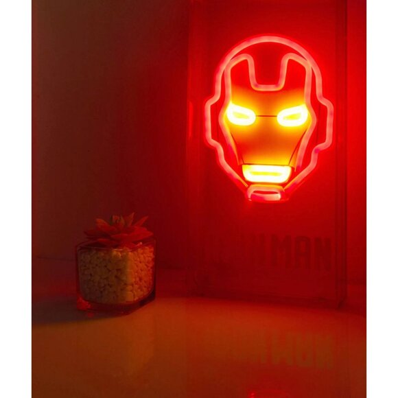 Marvel Avengers Iron Man Neon LED Lamp Table Decor NIB Idea Nuova - Picture 3 of 8